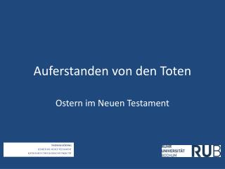 Auferstanden von den Toten