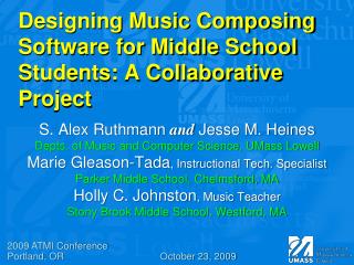 Designing Music Composing Software for Middle School Students: A Collaborative Project