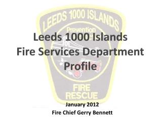 Leeds 1000 Islands Fire Services Department Profile