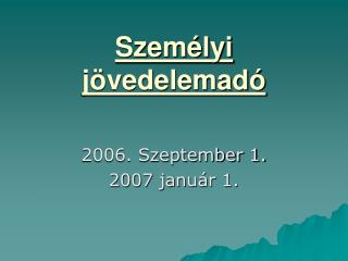 Személyi jövedelemadó