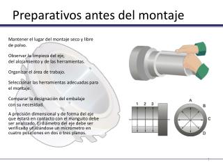 Preparativos antes del montaje