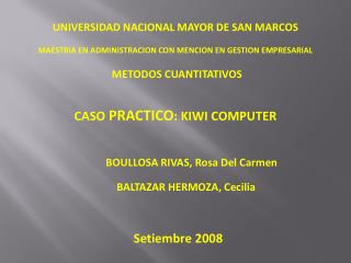 UNIVERSIDAD NACIONAL MAYOR DE SAN MARCOS
