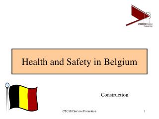 Health and Safety in Belgium