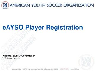 eAYSO Player Registration