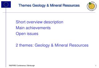 Themes Geology & Mineral Resources