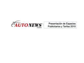 Presentación de Espacios Publicitarios y Tarifas 2010