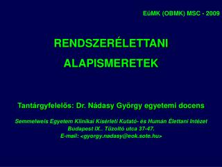 EüMK (OBMK) MSC - 2009