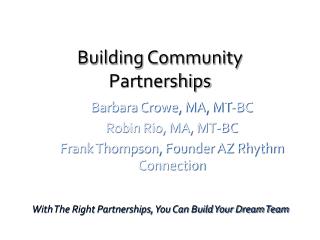 Building Community Partnerships