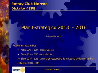Rotary Club Moreno Distrito 4855
