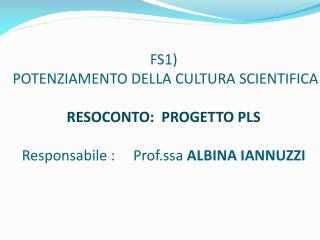 Laboratori PLS 2013