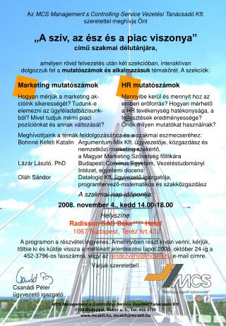 MCS Management &amp; Controlling-Service Vezetési Tanácsadó Kft.
