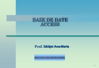 BA ZE DE DATE ACCESS