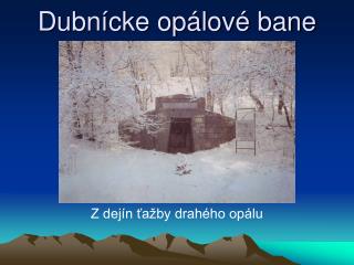 Dubnícke opálové bane