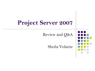 Project Server 2007