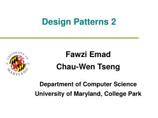 Design Patterns 2