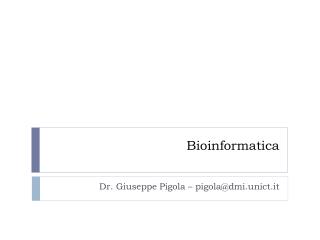 Bioinformatica