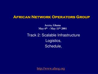 African Network Operators Group