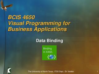 BCIS 4650 Visual Programming for Business Applications