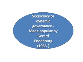 Sociocracy or dynamic governance - Made popular by Gerard Endenburg (1933-)
