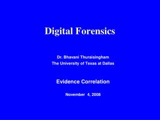 Digital Forensics