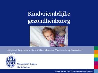 Kindvriendelijke gezondheidszorg