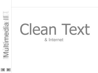 Clean Text
