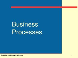 Business Processes