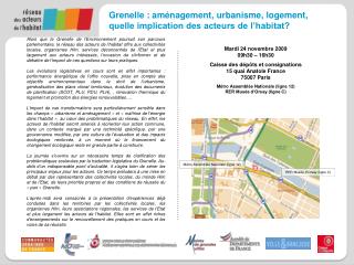 Grenelle : aménagement, urbanisme, logement, quelle implication des acteurs de l’habitat?