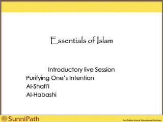 Essentials of Islam