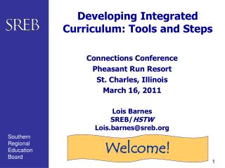Developing Integrated Curriculum: Tools and Steps
