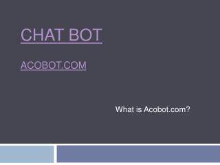 What is Acobot.com?