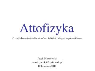 Attofizyka