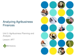 Analyzing Agribusiness Finances