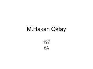 M.Hakan Oktay