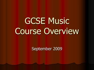 GCSE Music Course Overview