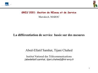 GRES'2001: Gestion de REseau et de Service Marrakech, MAROC