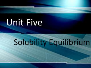 Unit Five