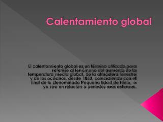 Calentamiento global