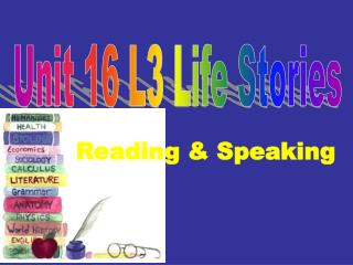 Reading &amp; Speaking