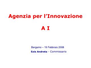 Agenzia per l’Innovazione A I