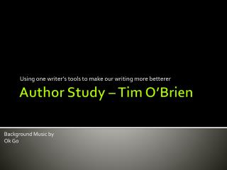 Author Study – Tim O’Brien