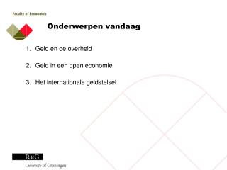 Onderwerpen vandaag