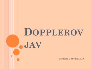 Dopplerov jav