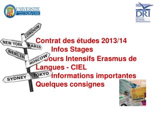 Vos contacts à la Direction des Relations Internationales IAE, IUT Chambéry, FD