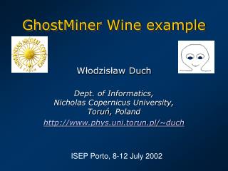 GhostMiner Wine example