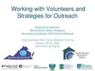 Working with Volunteers and Strategies for Outreach