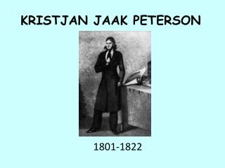 KRISTJAN JAAK PETERSON