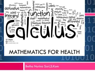 Mathematics for Health