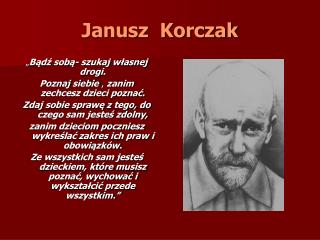 Ppt Janusz Korczak Powerpoint Presentation Free Download Id 696918