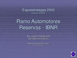 Expoestrategas 2009 6 de julio de 2009 Ramo Automotores Reservas - IBNR